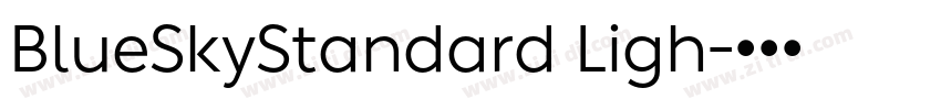 BlueSkyStandard Ligh字体转换 BlueSkyStandard Ligh字体转换